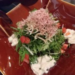 Whisky Dining WWW.W - 【2017年3月】ちりめん湯葉サラダ