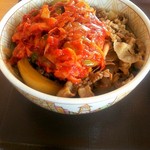 すき家 - ねぎキムチ牛丼