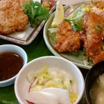 吉珍保斗 - チキン南蛮とやわらかヒレカツ定食
