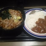 名代 富士そば - カレーライスセット　かけそば
            