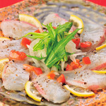 Sharaku - 桜鯛と彩り野菜のカルパッチョ