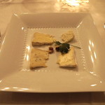 レストラン山崎 - デザートのチーズ盛り合わせ