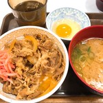 Sukiya - 豚汁たまごセット(490円)