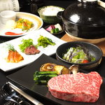 Koube Teppanyaki Hachiemon - ￥5,500黒毛和牛サーロイン100gステーキコース例