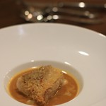 サラマンジェ ド ヨシノ - 　甘鯛とアオリイカ。鱗やきがぱりぱり。