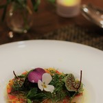 サラマンジェ ド ヨシノ - 　ヒラメのカルパッチョ