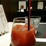 Kabe No Ana - ランチのドリンク(ブラッドオレンジジュース)