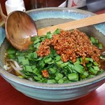 玉蘭 - 極辛ニラソバ。辛いけど、表現できない独特の旨さがあります。