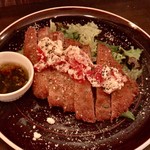 Meat & Tavern CHILL HOUSE - 信州吟醸豚のフィレカツ オリジナルサルサベルデソース付き(¥1,350)