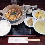 中国酒家 燈 - 「本格四川麻婆豆腐セット」（７８０円込）（２０１７年３月）