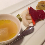 インカント - 馬肉のブレザオラと自家製ピクルスなど