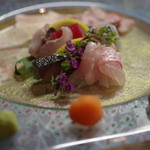 酒肆 野一色 - 刺身盛り鯨入り