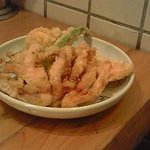 うどん 丸香 - げそ天と野菜天