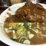 えぞ松 - Ｃセット 中華そば＋半カレーセット690円コラージュ