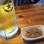 大浜丸 魚力 - ビール　いかの塩辛