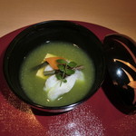 昌順庵 - 吸い物　うすい豆すり流し