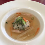 ノバラ - ジャルディーノランチ  1180円
            おにぎりスープ