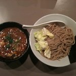 つけ麺 五ノ神製作所 - 海老味噌つけめん　味玉入り（950円）