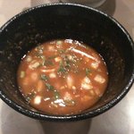 つけ麺 五ノ神製作所 - スープ割（あっさり）