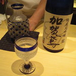 一献 - 日本酒は加賀鳶の純米大吟醸酒から…