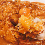 インデアンカレー - 玉子でマイルドに