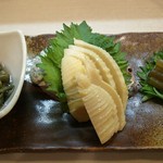 酒粋処 まっすぐ - The野菜3点(わらび、タケノコ煮、ふきのおひたし)580円