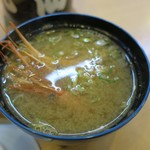 丸仙 - 海老の味噌汁です