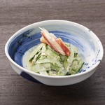 crab and cucumber salad