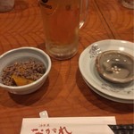 Shusaiya Nagare - 生ビールとお通し
