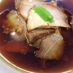 飯田商店 - つけ汁の焼豚