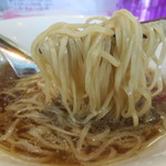 麺や 青雲志 - カキ正油かけらぁ麺(麺)