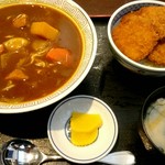 大衆食堂正広 - カレーラーメンとミニたれカツ丼セット ￥1250