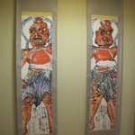 和座檜 - 床の間に仁王様の絵が