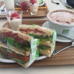 コウジ サンドイッチ - モーニングセット＋１