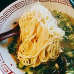 博多長浜らーめん 六角堂 - ランチ替玉は５０円。麺は切り刃３６番。ということは30mm÷36＝0.833mm。