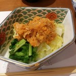 和庵 - 【ランチ】蒸し豚・キャベツ・菜の花・人参和え