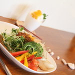 Shima Yasai Kafe Ri Harou Bichi - 島野菜と島豆腐のタコライスが遂にランチメニューに！