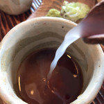 いし豆 - 蕎麦湯