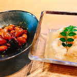 鮨 麻生 平尾山荘 - ○煮豆＆鯛の卵様