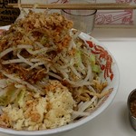 ラーメン荘 歴史を刻め 新栄店 - 汁なし(全増し)