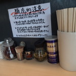 煮干しらぁめん 猫トラ亭 - 調味料、お箸