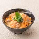 Oyako-don (Chicken and egg bowl) with carefully selected eggs (comes with soba noodles)