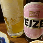 楽酒楽肴　越冬 - 箕面ビール（ヴァイツェン）