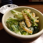 楽酒楽肴　越冬 - 菜の花の白和え