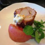 とんかつ マンジェ - ヒレ肉と生ハム貝柱ロールフライ　１１００円