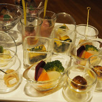 創作料理とワインのお店 上田 慎一郎 - クリスタル前菜の盛り合わせ