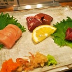 天満炭火焼鳥わっちょい - 刺身四種盛り合せ（1人前）