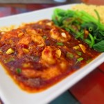 Samyan Seafood Restaurant  - 肉味噌と卵麺の混ぜ麺