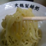 朝打ちうどん　大鶴製麺処 - 麺アップ