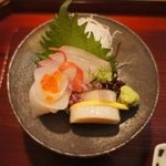 古賀 - お造り　刺身　タイラギ　イカ　ブリかな